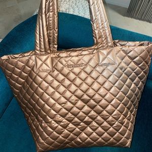 Gold MC wallace medium metro tote